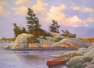 Puzzle Red Canoe 1000 pc - Picture 1 of 4