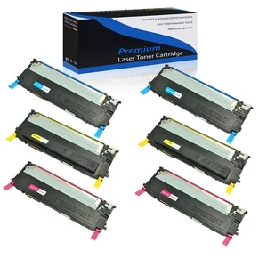 6PK CLT-409S C Y M Toner for Samsung CLX-3175 CLX-3175n CLX-3175fn CLX-3175fw - Picture 1 of 24