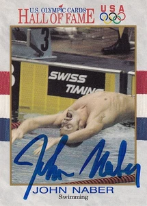 Modern SIGNED IMPEL US OLYMPIC 1991 Trading Card JOHN NABER - Picture 1 of 1