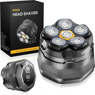 Head Shavers for Bald Men, 6D Magnetic Floating Blades, Smooth Shave in 3 Minute - Image 1 of 4