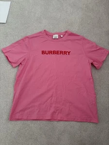Women’s Burberry Designer Brand T-shirt in Pink Size Large - Picture 1 of 4