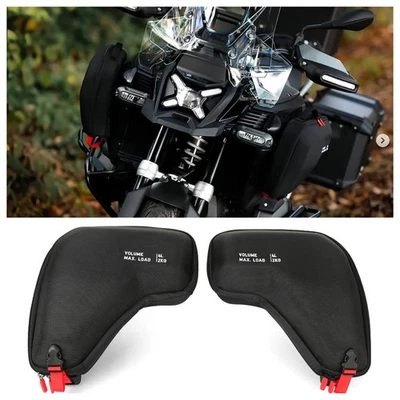 4L Radiator Cowl Bag Side Fairing Tool Storage Bags 2kg Fit For BMW R1300GS Adv - Image 1 of 4