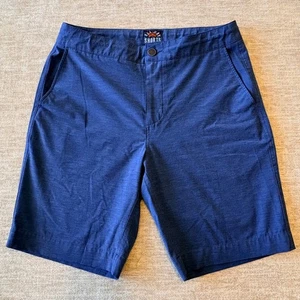 Faherty All Day Shorts Men's Size 31 Blue Casual Flat Front Summer - Picture 1 of 7