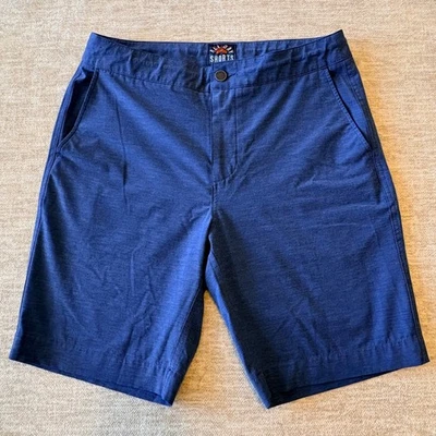 Pantalones Cortos Faherty Todo el Día Para Hombre Talla 31 Azul Informal Frente Plano Verano Foto 1 de 4