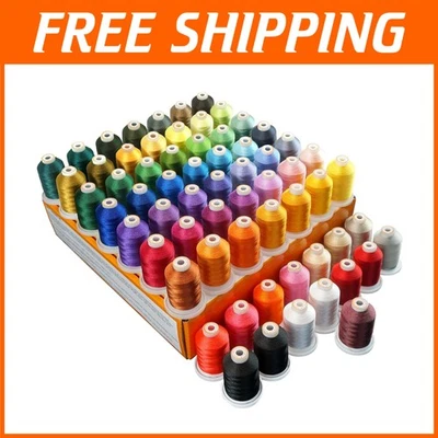 64 Spools Polyester Embroidery Thread Kit - Image 1 of 4