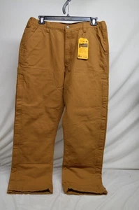 NEW Carhartt Washed Duck Insulated Pant 0B5471-M Men's 105471-BRN LARGE TALL - Picture 1 of 10