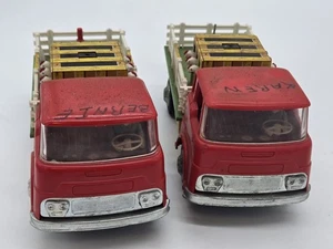 2-1960s Vintage Ol’ McDonald’s Farm Trucks Frankonia Sounds Bump N Go Chickens E - Picture 1 of 18