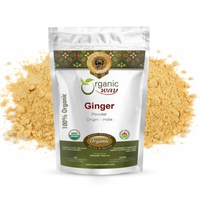 Organic Way Ginger Root Powder - Organic, Kosher & USDA Certified (1LBS / 16Oz) - Image 1 of 4