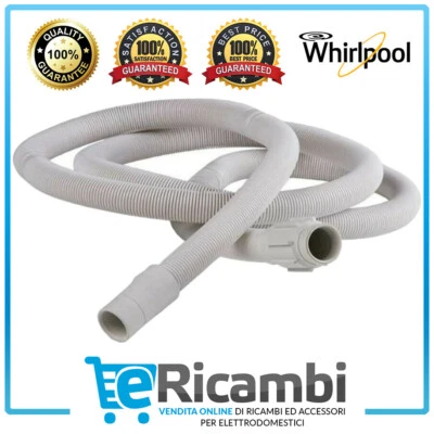 Tubo di Scarico Acqua Lavastoviglie Whirlpool Ignis Bauknecht 2,30cm