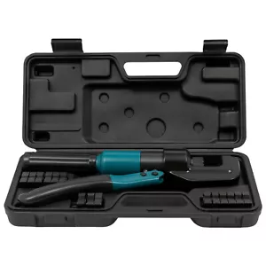8 Ton Hydraulic Crimper Crimping Tool Wire Rope Swaging Cable Railing Set 8 Dies - Picture 1 of 21