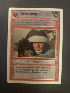 Warrior's Courage | Star Wars CCG Rare LS Singles | SWCCG | Excellent WB - Picture 1 of 2