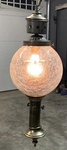 Mid Century VIRDEN Pendant Hanging Lamp Light Vintage Old World Crackle LANTERN - Picture 1 of 11