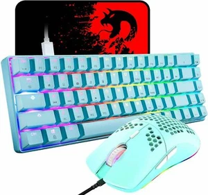 60% Mechanical Gaming Keyboard RGB Backlit Wired Lightweight Mouse+ Mouse Mad - Picture 1 of 15