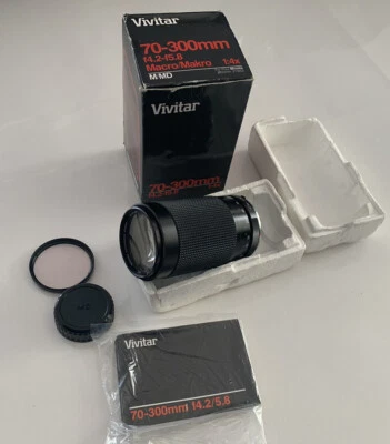Vivitar Macro Focusing Zoom Lens 70-300mm f4.2- f5.8 MD Minolta with box -Fungus - Image 1 of 4