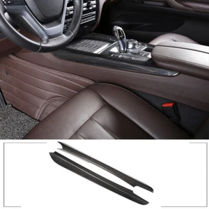 Fibra de carbono real para BMW X5 F15 X6 F16 2015-2018 borde de tira de consola central del automóvil - Imagen 1 de 13