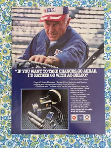 Vintage 1987 AC Delco GM Autoteile Druckanzeige Chuck Yeager Test Pilot - Bild 1 von 7