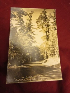 Itasca Minnesota postcard State park drive photo card #2536 - Picture 1 of 2