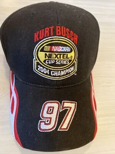 Kurt Bush 2004 NASCAR Nextel Cup Series Champion Baseball Hat - 97 Sharpie -NEW - Picture 1 of 4