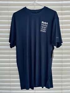 RVCA Robey Crew T Shirt Tee Balance Of Opposites UPF 50+ Navy Blue - Mens XL - Bild 1 von 5