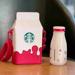 New China Starbucks Christmas Cute Winte 8oz SS Vacuum Cup With Cup Bag - Picture 1 of 6