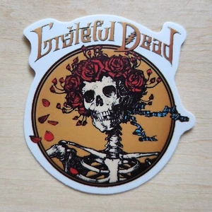 "Pegatinas de vinilo 2"" Grateful Dead & Co - Jerry Garcia - Bertha Skeleton Roses" - Imagen 1 de 2
