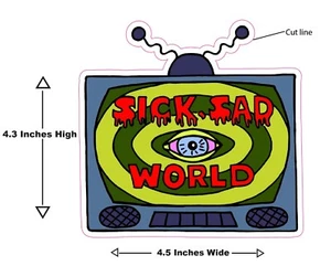 Daria: Sick Sad World TV Decal - Picture 1 of 3