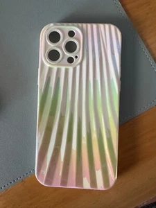 iPhone 13 Pro Max case , White pearlised ridged - Zdjęcie 1 z 2