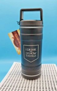 NEW Game of Thrones Pelican 18 ounce Insulated Bottle I Drink and I Know Things - Picture 1 of 3