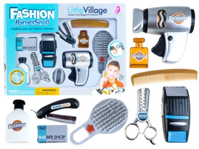 MARKENLOS Frisuren Haare elegant Junge Beauty Föhn Spielzeug Bart-Rasierer Friseurladen