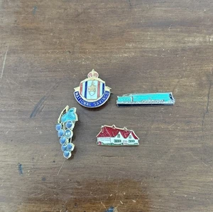 Kleine Sammlung interessanter 1930er Emaille Pin Anstecker von HW Miller & Fattorini - Bild 1 von 11