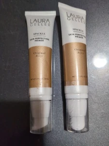 2x LAURA GELLER SPACKLE Skin Protecting Primer Original Bronze - 2 fl oz / 59 ml - Picture 1 of 3
