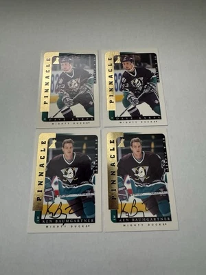 4x Ken Baumgartner Dave Karpa 96-97 Pinnacle Be A Player Autograph Card Lot - Image 1 of 4