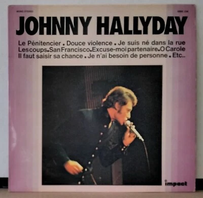 JOHNNY HALLYDAY - JOHNNY HALLYDAY 1974 IMPACT 6886 104 FRANCE ROCK 1ST ED LP - Image 1 of 3