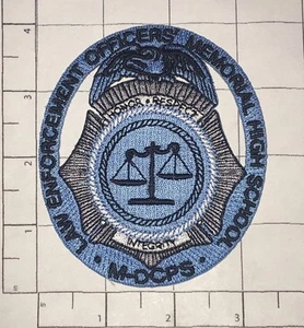 Law Enforcement Officers' Memorial High School Patch - Miami FL 3 1/8" x 3 5/8" - Picture 1 of 2