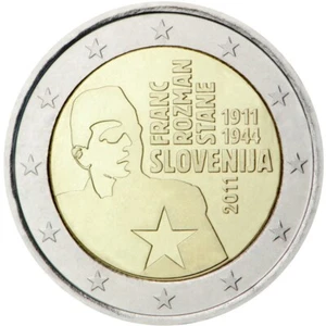 Eslovenia - 2 euros conmemorativos franco Rozman 2011 unc envío gratuito - Imagen 1 de 3