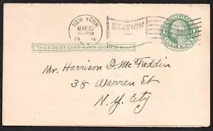 P30? UNITED STATES OF AMERICA 1c postal card posted in 1914 - Picture 1 of 2
