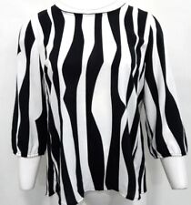 Betty & Co. House Of Fraser Woman's Black & White Striped Blouse Uk 10 Rrp £70
