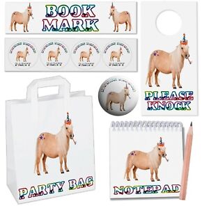 Horse Shetland Pony Party Bags Fillers Invites Birthday Events Kids Boys Girls