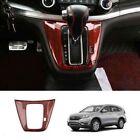 Red Wood Grain Middle Console Gear Shift Cover Trim For Honda Crv Crv 20122016