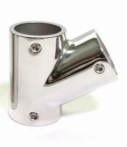 316 Stainless Steel Boat Hand Rail 60 Degree Right 3-Way Fitting Tube 25mm Pipe - Picture 1 of 3