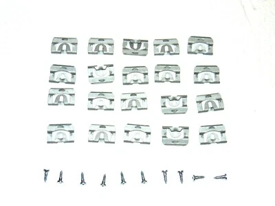 Nuevo Juego de 20 Piezas Pinzas Moldura Ventana Trasera Borde 68-72 A Cuerpo 2524 Foto 1 de 2