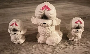 Vintage Our Own Import Malteser Salz Pfefferstreuer Serviettenhalter Set Kitsch Kawaii - Bild 1 von 8