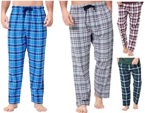 Pantalones de pijama de franela para hombre pantalones de salón con bolsillos 4 estampados a cuadros S a XXXXL - Imagen 1 de 6
