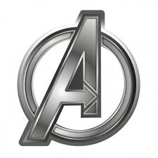 Marvels The Avengers A Logo Image Silver Toned Pewter Lapel Pin Style B NEW