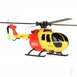 Helicóptero de radiocontrol sin flybar Twister BO-105 escala 250 con giroscopio y sujeción alternativa (amarillo/rojo) - Imagen 1 de 12