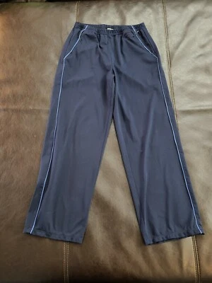 Pantalones deportivos Oleg Cassini Sport petite para mujer azul marino talla PM Foto 1 de 4