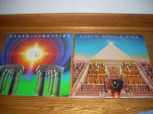 Lot of 2 Vinyl Records LP Earth Wind And Fire I Am and All N All plus Poster. - Picture 1 of 9