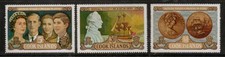 ISOLE COOK 1970 Visita della famiglia reale 3v MNH**