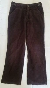 JACADI PARIS Girls Brown Corduroy Pants Designer Boutique 6 Adjustable Waist - Picture 1 of 4