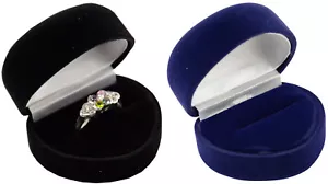 10 x scatole di lusso anello cuore in velluto anello di fidanzamento scatola gioielli custodia regalo - Foto 1 di 3